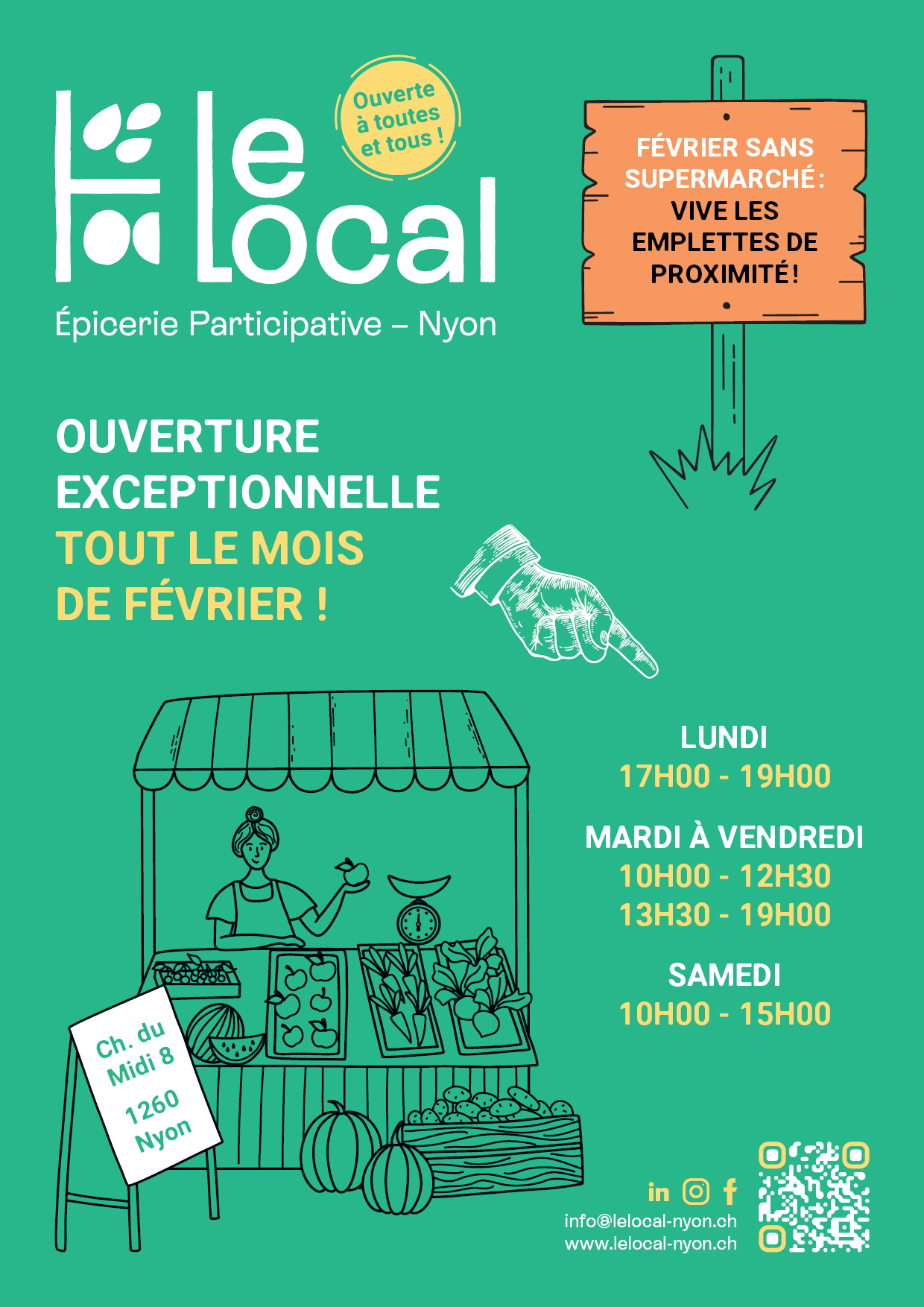 affiche février sans super marché